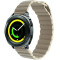 Curea piele Smartwatch Samsung Galaxy Watch 46mm, Samsung Watch Gear S3, iUni 22 mm Kaki Leather Loo