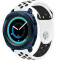 Curea ceas Smartwatch Samsung Galaxy Watch 4, Watch 4 Classic, Gear S2, iUni 20 mm Silicon Sport Whi
