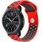Curea ceas Smartwatch Samsung Galaxy Watch 4, Watch 4 Classic, Gear S2, iUni 20 mm Silicon Sport Red