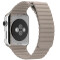 Curea iUni compatibila cu Apple Watch 1/2/3/4/5/6/7, 44mm, Leather Loop, Piele, Kaki