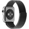 Curea iUni compatibila cu Apple Watch 1/2/3/4/5/6/7, 38mm, Milanese Loop, Otel Inoxidabil, Space Gre
