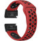 Curea ceas Smartwatch Garmin Fenix 7 / 6 / 5 Plus / 5, 22 mm iUni Silicon Sport Rosu-Negru