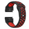 Curea ceas Smartwatch Garmin Fenix 7 / 6 / 5 Plus / 5, 22 mm iUni Silicon Sport Negru-Rosu