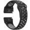 Curea ceas Smartwatch Garmin Fenix 7 / 6 / 5 Plus / 5, 22 mm iUni Silicon Sport Negru-Gri