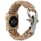 Curea iUni compatibila cu Apple Watch 1/2/3/4/5/6/7, 40mm, Elastic Paracord, Rugged Nylon Rope, Crea