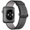 Curea iUni compatibila cu Apple Watch 1/2/3/4/5/6/7, 44mm, Nylon, Woven Strap, Electric Gray