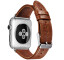 Curea iUni compatibila cu Apple Watch 1/2/3/4/5/6/7, 44mm, Vintage, Piele, Brown