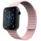 Curea iUni compatibila cu Apple Watch 1/2/3/4/5/6/7, 42mm, Silicon Magnetic, Pink