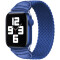 Curea iUni compatibila cu Apple Watch 1/2/3/4/5/6/7, 38mm, Braided Solo Loop, Blue