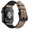 Curea iUni compatibila cu Apple Watch 1/2/3/4/5/6/7, 42mm, Leather Strap, Cream