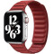 Curea iUni compatibila cu Apple Watch 1/2/3/4/5/6/7, 40mm, Leather Link, Red