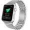 Curea iUni compatibila cu Apple Watch 1/2/3/4/5/6/7, 40mm, Steel Belt, Silver