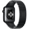 Curea iUni compatibila cu Apple Watch 1/2/3/4/5/6/7, 40mm, Steel Belt, Black