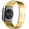 Curea iUni compatibila cu Apple Watch 1/2/3/4/5/6/7, 40mm, Steel Belt, Gold