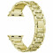 Curea iUni compatibila cu Apple Watch 1/2/3/4/5/6/7, 44mm, Luxury Belt, Gold