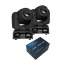 Set Lumini Club 2 Moving-head LED Showtec Kanjo Spot 60, controler USB-DMX Freestyler