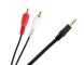 Cablu audio Jack 3,5, 2x RCA tata 1,5m