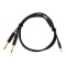 Cablu audio jack 3.5 la 2 jack 6.3 Cordial CFY 1.5 WPP