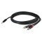 Cablu Y Jack 3.5 - 2x RCA DAP Audio FLX30, 1.5m