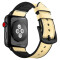 Curea iUni compatibila cu Apple Watch 1/2/3/4/5/6/7, 38mm, Leather Strap, Ivory