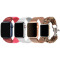 Set 4 Curele iUni compatibile cu Apple Watch 1/2/3/4/5/6/7, 42mm, Roz, Alb, Roz-Auriu, Maro