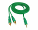 Cablu Y RCA jack 3m, verde