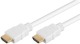 Cablu HDMI alb cu Ethernet 4K Ultra HD 2160p (60 Hz) 10m, Goobay