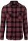 Checked Flanell Shirt 3 Urban Classics negru-gri-rosu