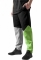 Pantalon trening zig zag Urban Classics gri-negru-verde deschis