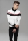 Nylon 3-Tone Jacket Urban Classics alb-negru-rosu