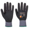DermiFlex Ultra Pro Glove - Nitrile nisipos Portwest A354, Negru