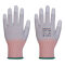 LR13 ESD PU Palm Glove (12 perechi) Portwest A696, Gri/Alb