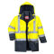 Jacheta de ploaie Bizflame HiVis Protectie Multipla. Portwest S779, Galben/Navy