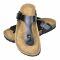 Sanda unisex din plută bio cu design de papuc, mărime 38, negru