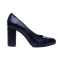 Pantofi dama din piele naturala, Zemer, Nist, Negru, 36 EU