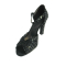 Pantofi dama din piele naturala, cu imprimeu, Moe, Nist, Negru, 35 EU