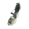 Pantofi dama din piele naturala, Beyonce, Nist, Argintiu, 35 EU