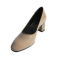 Pantofi dama din piele naturala, Kaily, Nist, Crem, 36 EU