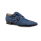 Pantofi Integral din Piele Sagra Shoes - Genova Blue