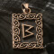 Pandantiv bronz runa Berkano