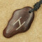 Pandantiv talisman din lemn cu runa Hagalaz