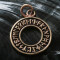 Pandantiv bronz Rune pe cerc