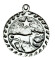 Pandantiv cu lantisor Ser Kai, placat cu argint, talisman zodiac celtic (2-24 Iulie), 2.5 cm