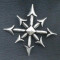 Pandantiv argint Steaua Haosului Chaosagram 3.9cm