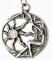Pandantiv cu lantisor Celtic Sorcery - Soarele lui Brigit, placat cu argint, 3.1 cm