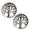 Cercei rotunzi din argint Copacul vietii O5501