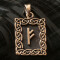 Pandantiv bronz runa Fehu