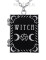 Pandantiv gotic pentru poza, locket, in forma de carte, Witch