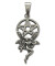 Pandantiv amuleta din argint pentru spiritualitate si atingerea obiectivelor Silver Dreams - Elf cu