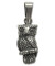Pandantiv amuleta din argint pentru intelepciune Silver Dreams - Bufnita 1.9 cm
